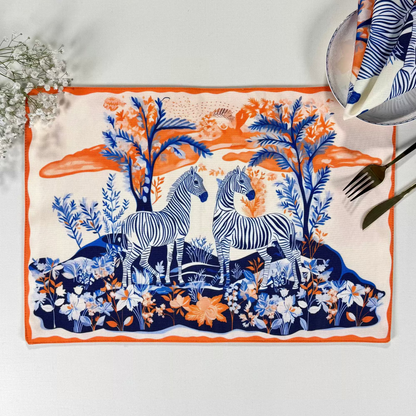 Table Set - Tangerine Safari
