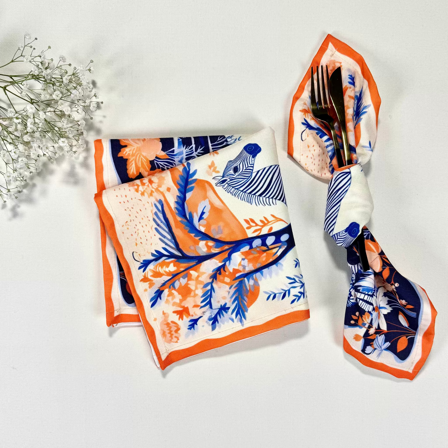 Napkins - Tangerine Safari