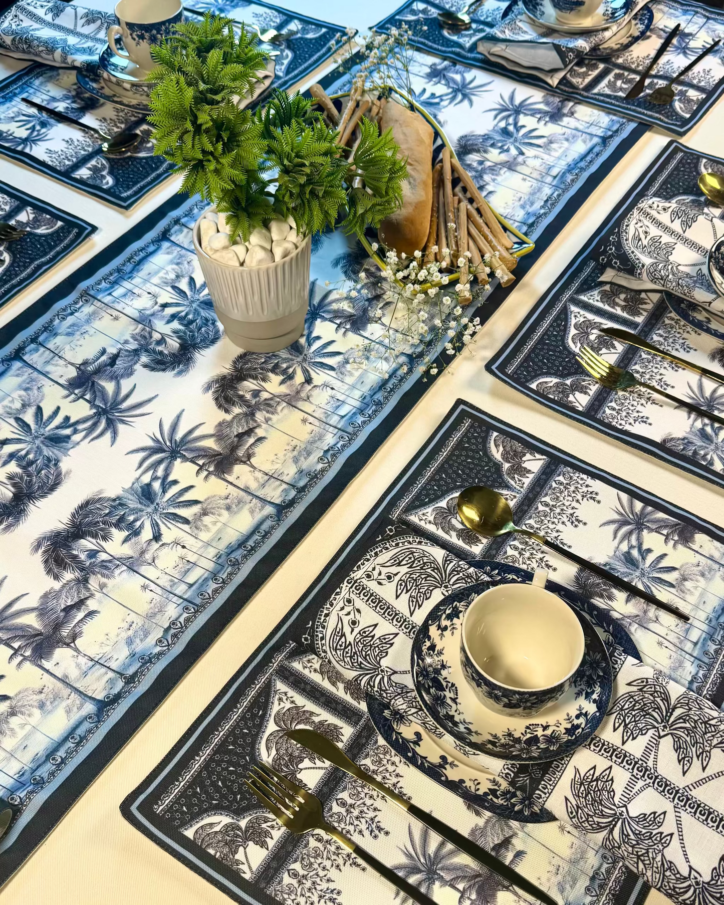 Table Set - Blue Oasis