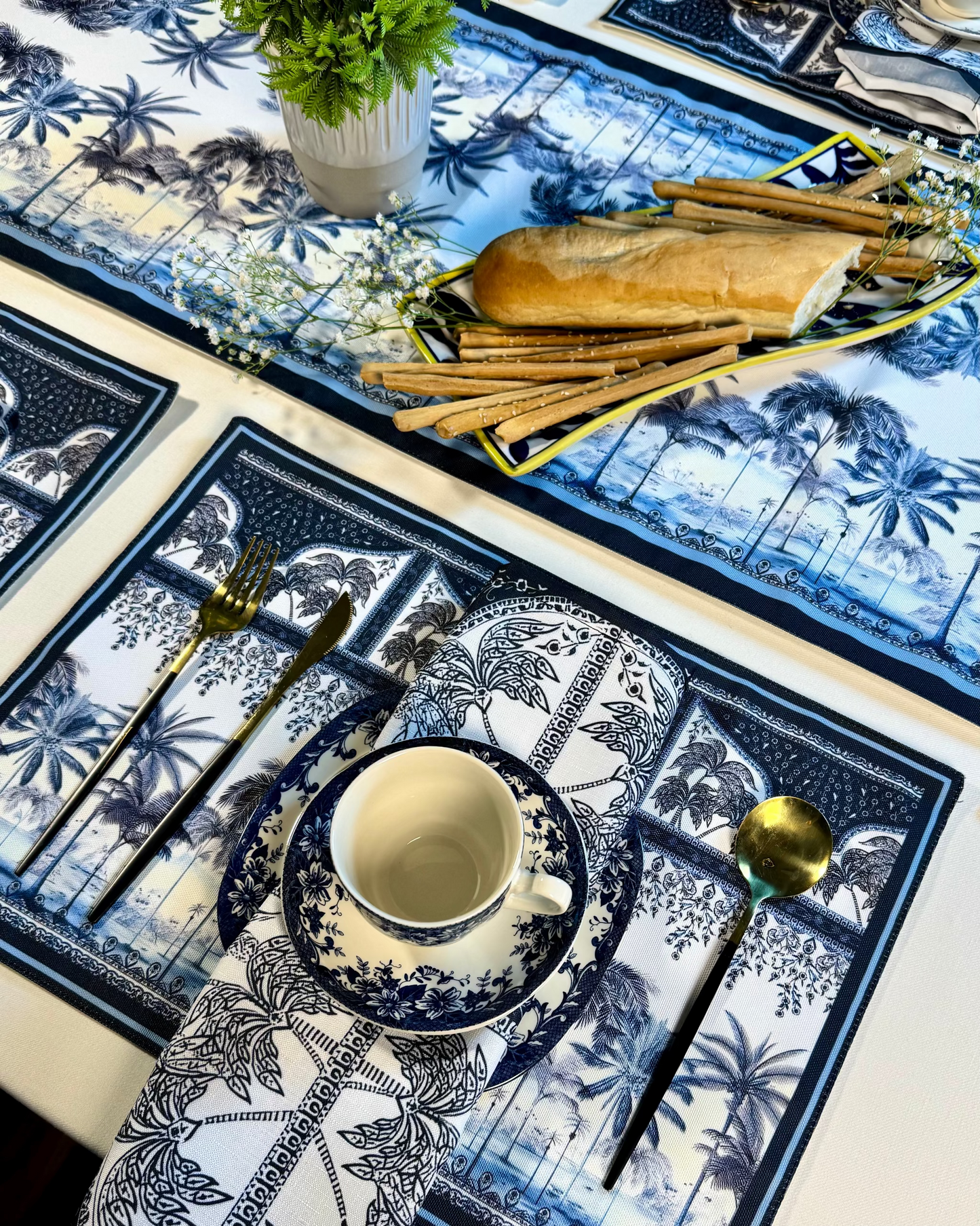 Table Set - Blue Oasis