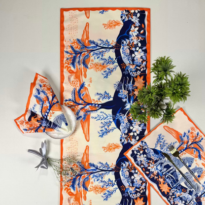Table Set - Tangerine Safari