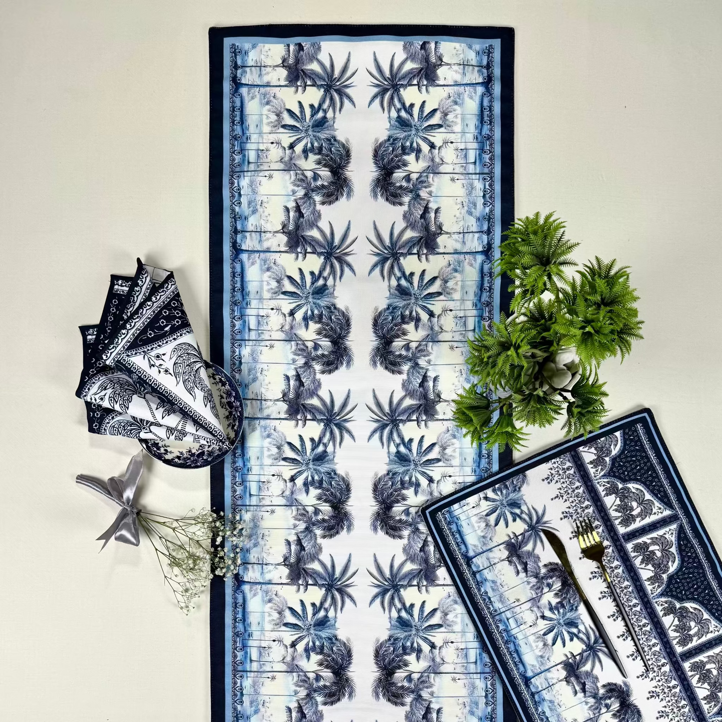 Table Set - Blue Oasis